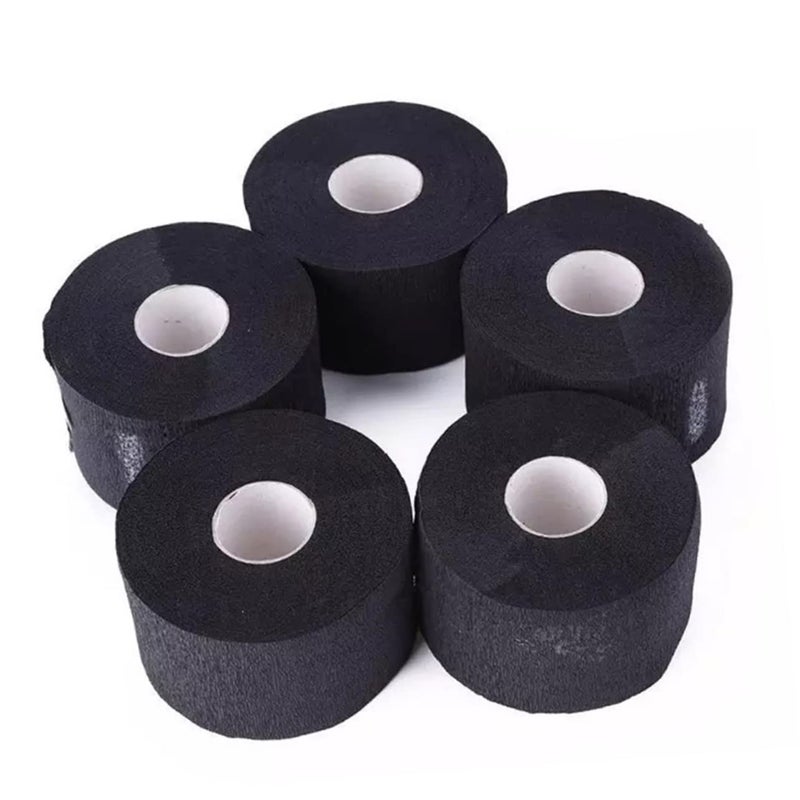 CALLARON Disposable Black Neck Paper Strips for Barbers 10pcs Stretchy Neck Bands for Hairdressing Salon Use and Hair Cutting Protection - Image 4