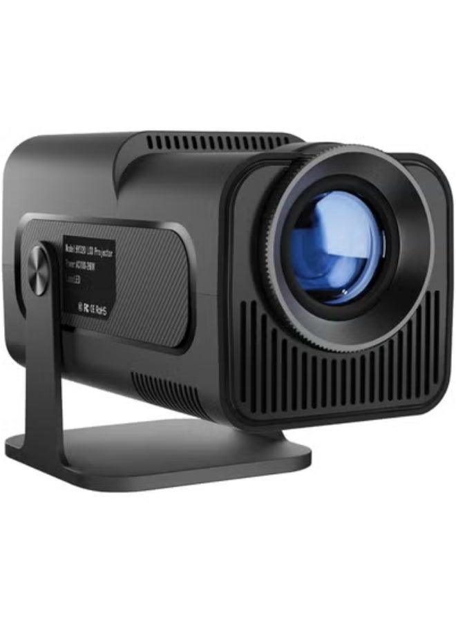 JAJEEK HY320 Mini Smart Portable Projector – 4K FHD 1080P Resolution, 10000 Lumens Brightness, Auto Keystone Correction, Android 11.0 OS, WiFi 6 & Bluetooth 5.0 – 180° Rotatable Design, EU Plug – Compact Projector for Home Theater, Office & Entertainment  - Image 1