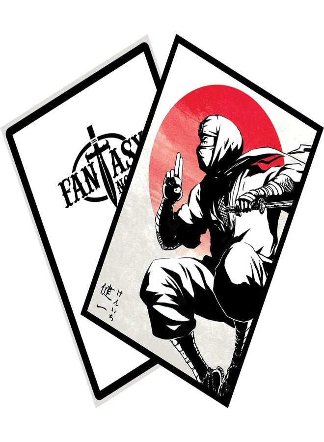 Fantasy North - Kenichi - Shadow Clan Ninja - 100 Smooth Matte TCG Trading Card Sleeves - Black Border - Fits Magic MTG Commander Pokemon and Other Card Games - Playing Card Sleeves - Image 5