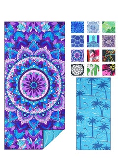 Excefore Sand Free Beach Towel, Large Lightweight Towels, Microfiber Quick Dry, Super Absorbent Beach Towel, Suitable for Swimming, Camping, Holiday  - Image 1