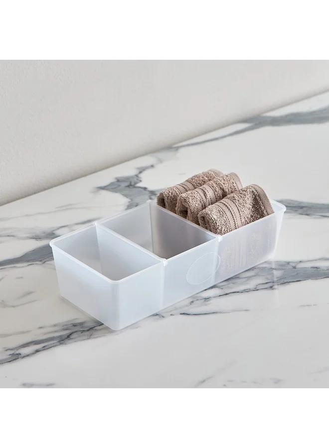 هوم بوكس منظم أدراج عناية بقسمين منزلقين