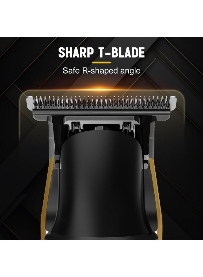 Hatteker Foil Shaver Electric Razor Men's Shaver T-Blade Trimmer Beard Trimmer Beard Clipper Hair Clipper LED Display Waterproof Wet/Dry Shaver Kit 2 in 1 - Image 3