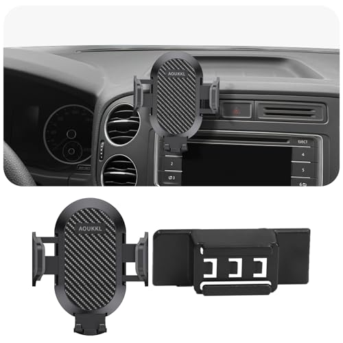AOUKKL Car Phone Holder Fits for Volkswagen VW Tiguan 2009-2017 Accessories,Thick Cases Friendly,Cell Phone Mount for 4.7-7 in Phones,360 Degree Rotation,Easy to Install - Image 1
