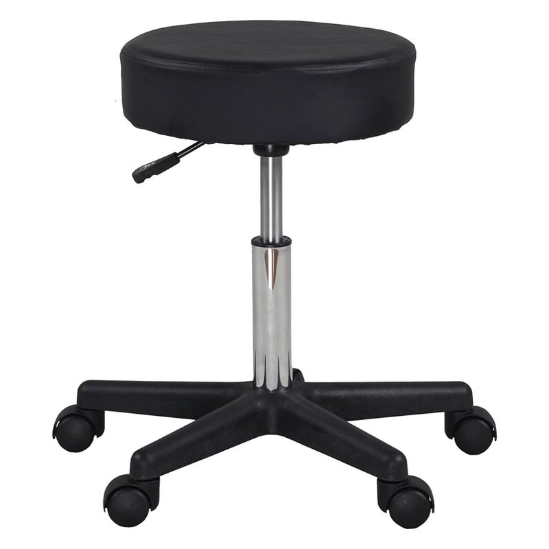 Display4top Black Adjustable Rolling Cushion Tattoo Massage Hydraulic Salon Stool5 Wheels