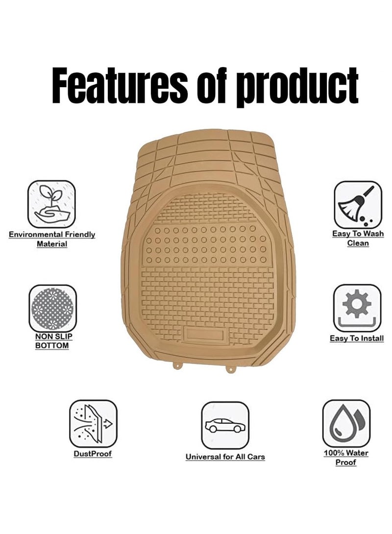 3 اكس ار 3xR حصيرة أرضية السيارة 5 قطع حجم قابل للتعديل - Image 3