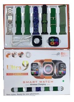 Ultra 9 Smart Watch Ultra with 7 Set Strap and Accessories