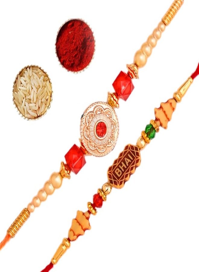 Rakhi Set for Brother Sister Bhaiya bhabhi Gift on Raksha Bandhan|VC- DORA D1,D5. - Image 1