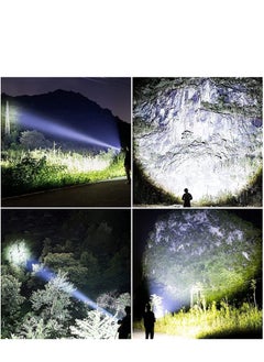 Arabest Super Bright Rechargeable LED Flashlights, 90000 Lumens XHP70.2 Tactical Flashlight, 10000mAh Parallel Battery, Zoomable&IPX5 Waterproof  - Image 2