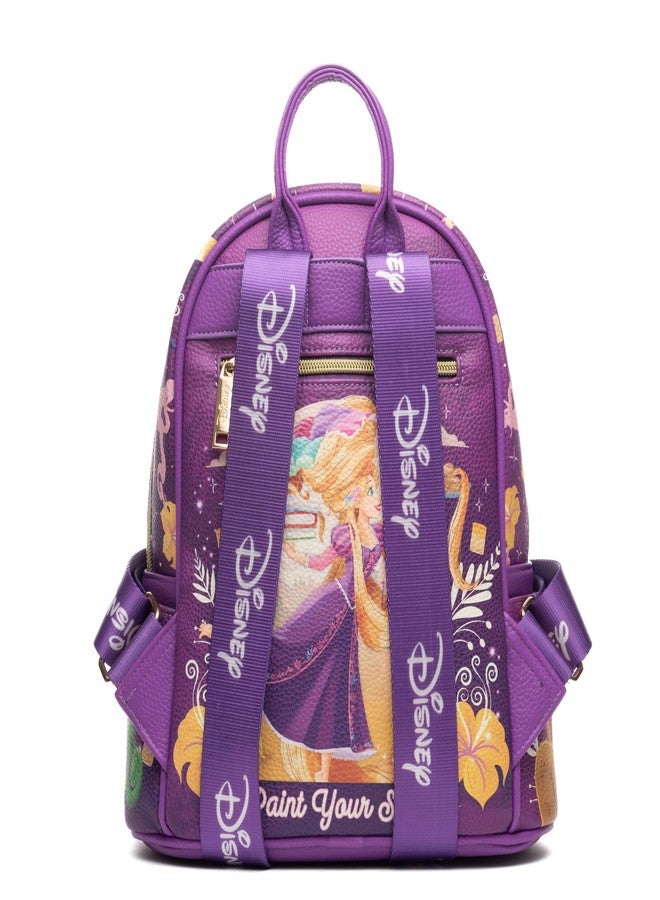 Wondapop Disney Tangled Rapunzel 11" Vegan Leather Fashion Mini Backpack - Image 3