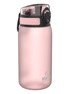 ion8 Ion8 One Touch Sport  Bike Water Bottle - Leakproof And Bpa-Free Water Bottle - Fits In Lunch Boxes Handbags Car Cup Holders Backpacks And Bike Holders 350 Ml (Pack Of 1) - Rose Quartz  - Image 1