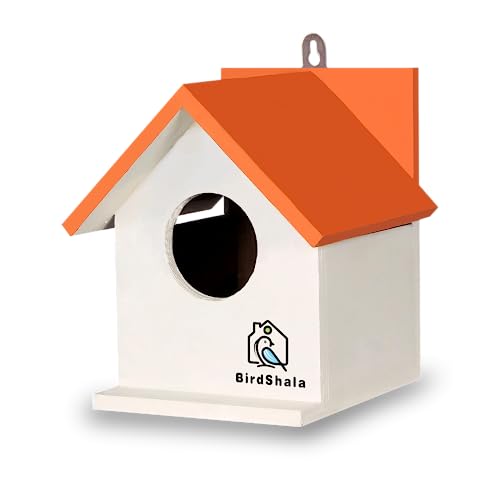 BirdShala Bird House for Sparrow, Budgies and Finches with Air Ventilation and Mounting Hook - Image 1