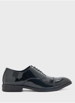 Robert Wood Brogue Design Patent Oxford Lace Ups  - Image 1