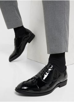 Robert Wood Brogue Design Patent Oxford Lace Ups  - Image 5