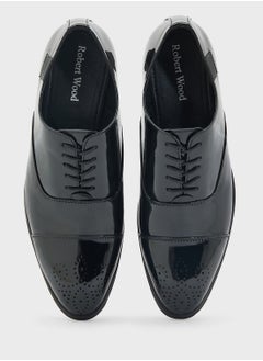 Robert Wood Brogue Design Patent Oxford Lace Ups  - Image 4