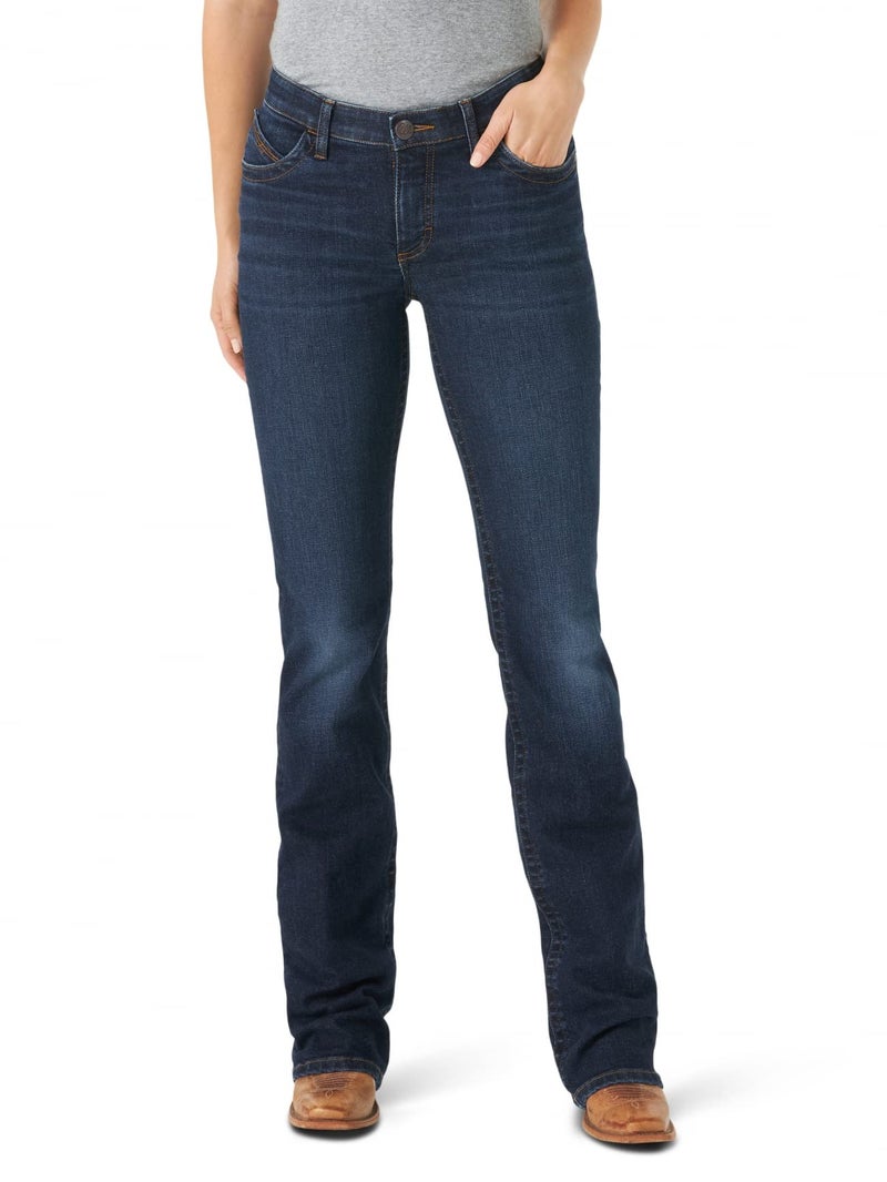 Wrangler Willow Mid Rise Performance Waist Boot Cut Ultimate Riding Jean Maggie 1534 - Image 2