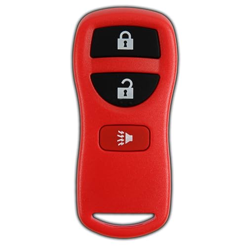 KeylessOption Key Fob for 2002 2003 2004 2005 2006 2007 2008 2009 2010 2011 2012 2013 2014 2015 2016 2017 Nissan Titan Rogue Infiniti Remote, 3-Button KBRASTU15, Programming Guide Included - Image 1