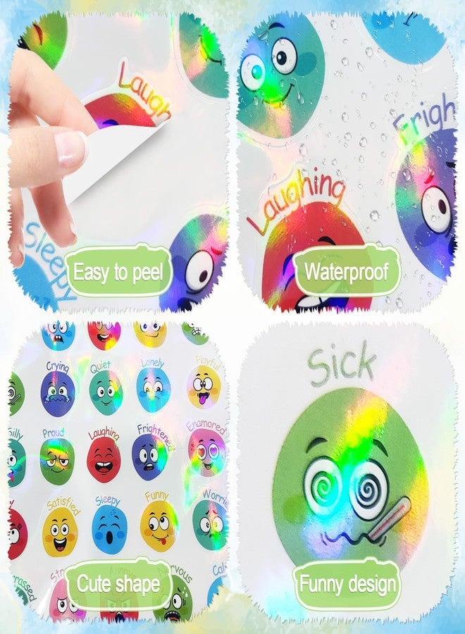 Starboling 800 pcs Emotion Stickers,Face Emotion Feelings Stickers for Kids,40 Different Funny Mood Incentive Stickers,Teacher Reward Sticker for Classroom,Home,School(Morandi) - Image 3