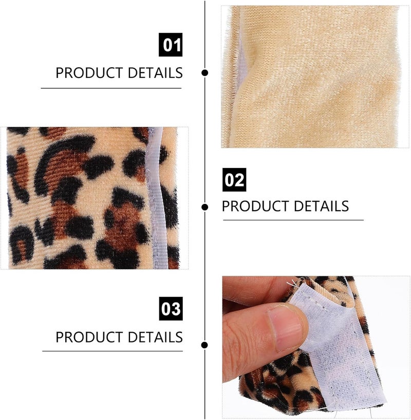 VERDANVERSE 4pcs Refrigerator and Oven Door Handle Covers Protector Set, Beige Leopard Print, Fridge and Freezer Handle Wraps for Kitchen Appliance Hygiene and Scratch Protection - Image 5