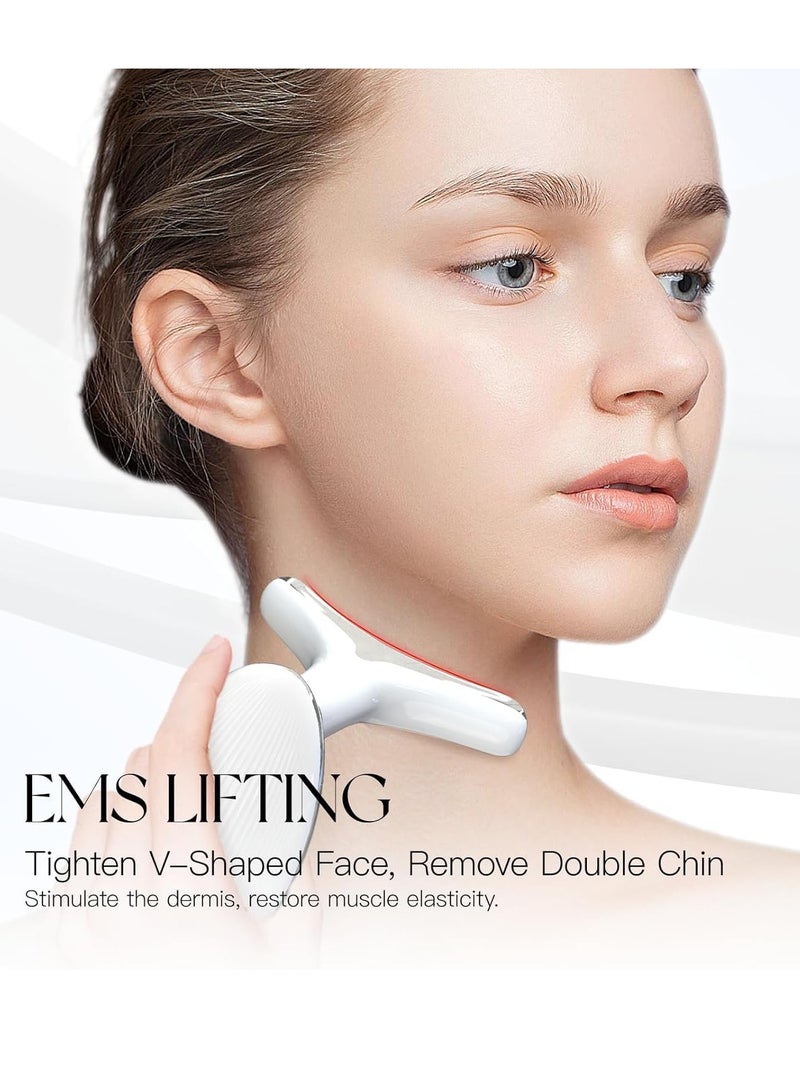 ELTRAZONE Premium 7-in-1 Red Light Therapy Face and Neck Massager LED Skin Rejuvenation & Wrinkle Removal Tool for Youthful, Radiant Skin – Anti-Aging Facial Massager for Smooth, Glowing Skin – Neck & Face Treatment for All Skin Types - Image 3