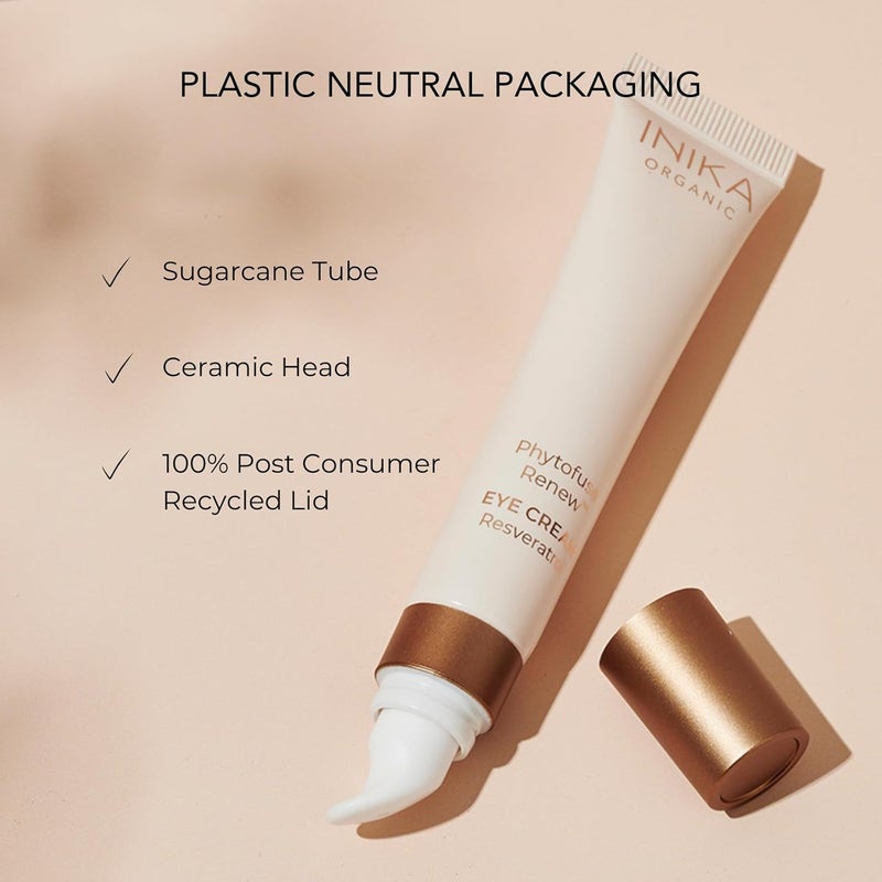 INIKA Organic Phytofuse Renew Eye Cream The Ultimate Antiaging Eye Cream Clinically Proven to Reduces Dark Circles Fine Lines and Hydrates and Plumps Skin All Natural Vegan Ingredients - Image 5