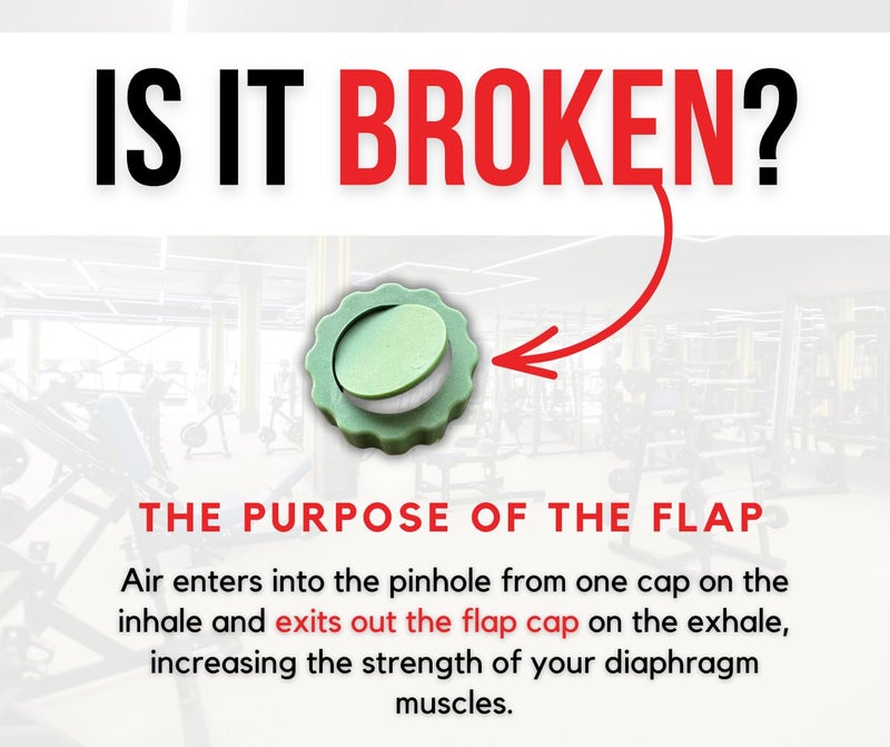 Bas Rutten Bas Rutten O2 Inspiratory Muscle Training Device for Improving Diaphragmatic Breathing | Portable Lung Muscle and Respiratory Power Training Device | High Altitude Breathing Trainer | Green - Image 4
