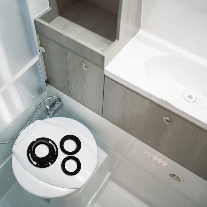 🚽 ختم مقاوم للتسرب لحوض الحمام لحمامات السيارة مصنوع من مواد ABS المتينة - Image 4