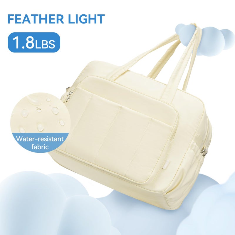 CLUCI Gym Bag for Women, Travel Duffle Bag Carry on Weekender Bags Puffer Tote Bag - Image 5