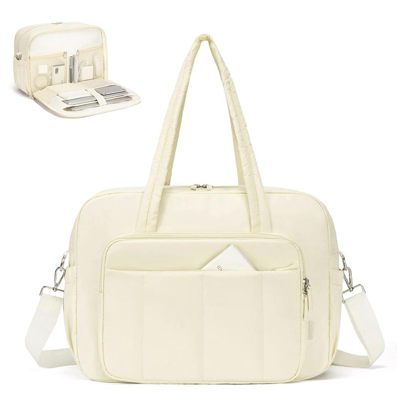 CLUCI Gym Bag for Women, Travel Duffle Bag Carry on Weekender Bags Puffer Tote Bag - Image 1