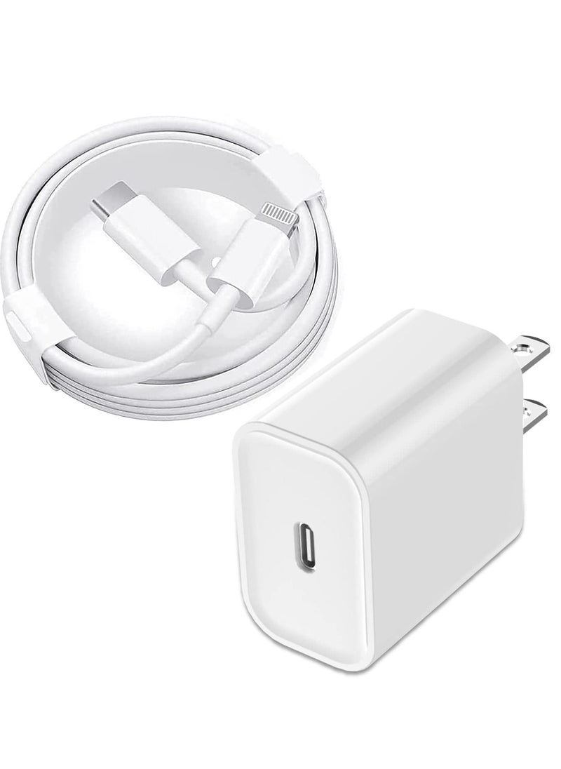 Generic iPhone 12 13 Fast Charger,Fast iPhone Charger [Apple MFi Certified]Lightning Cable 20W Type C Charger USB C Fasting Charging Plug Adapter Compatible with iPhone13/13 Pro Max/12/12 Pro/11/XS/XR/X,iPad  - Image 1