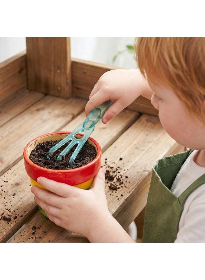 Gardening Tools Set 3-Piece - Fiberglass Hand Shovel, Rake, Cultivator for Soil, Flower Planting, with Hanging Holes, Indoor Outdoor Garden Kit - Image 5