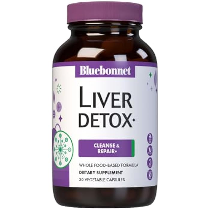 Bluebonnet Nutrition Liver Detox, Liver Health*, Antioxidant Protection*, Soy-Free, Gluten-Free, Kosher Certified, Non-GMO, Dairy-Free, 30 Vegetable Capsules, 30 Servings - Image 1