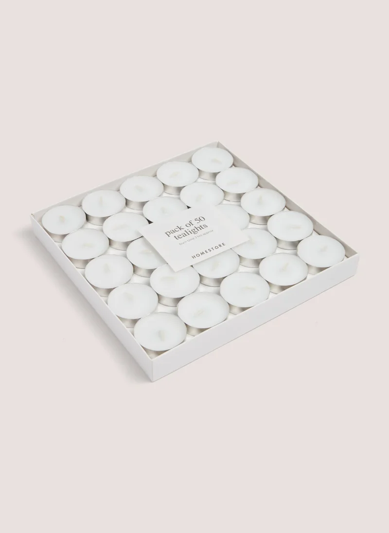 Matalan 50 Pack Tealights White