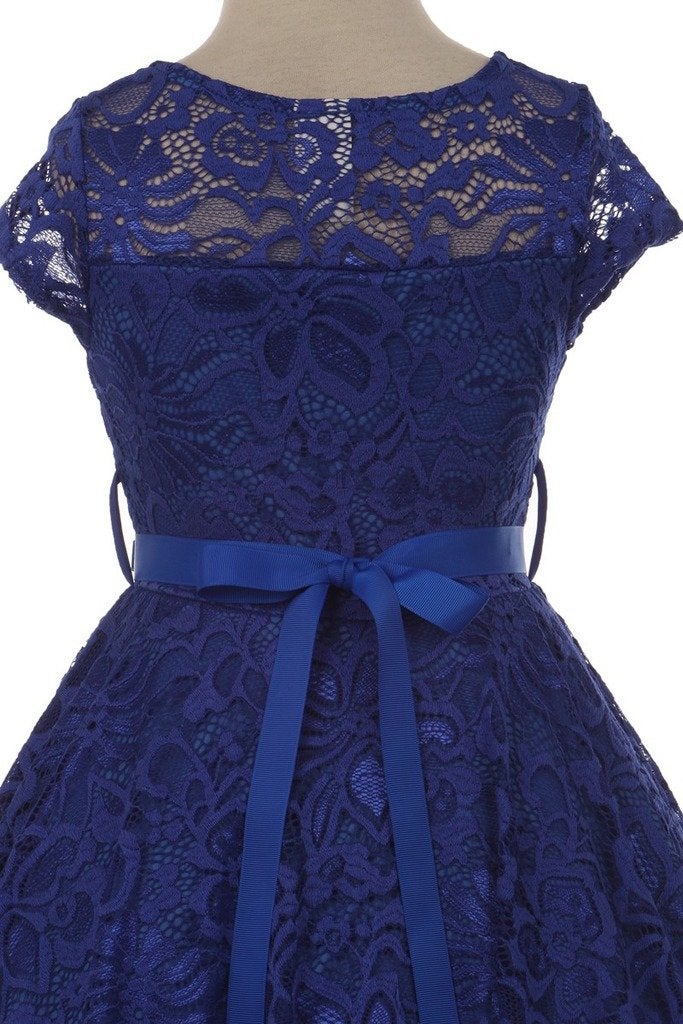 iGirlDress Big Girls Floral Lace Flower Girls Dresses Mint 14 - Image 4