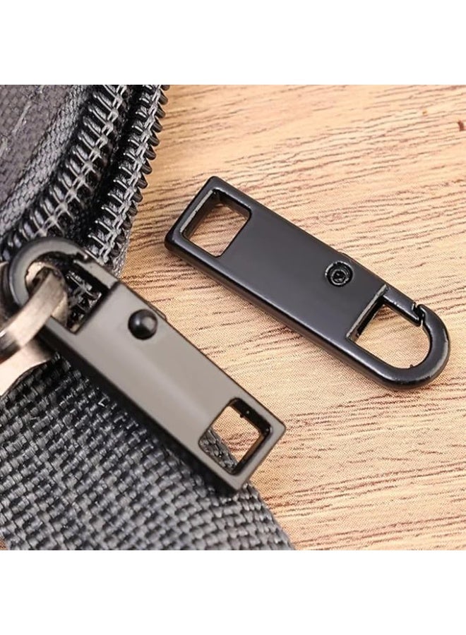 طقم استبدال رأس سحّاب معدني عالمي للإصلاح الفوري من MySouqEg - أدوات سحب وفك سحّاب قابلة للفصل لحقائب السفر، حقائب اليد، والملابس - لون عشوائي (5 قطع). - Image 2