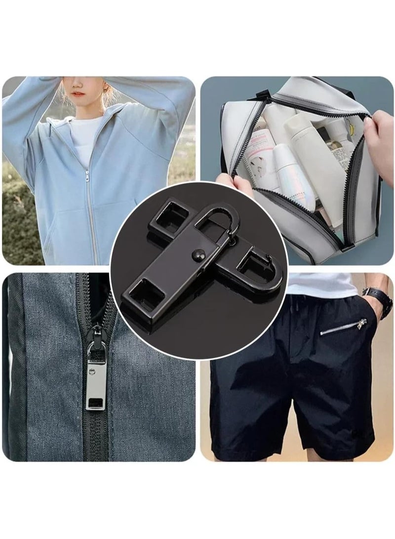 طقم استبدال رأس سحّاب معدني عالمي للإصلاح الفوري من MySouqEg - أدوات سحب وفك سحّاب قابلة للفصل لحقائب السفر، حقائب اليد، والملابس - لون عشوائي (5 قطع). - Image 5