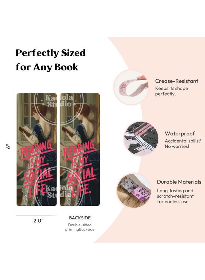 Kaciola 10 Pack Classical Bookworm Bookmark, Funny Bookmarks for Women, Book Lovers, Bookish Items Gift, Cute Bookmarks for Women Students Teachers Reading - Image 5