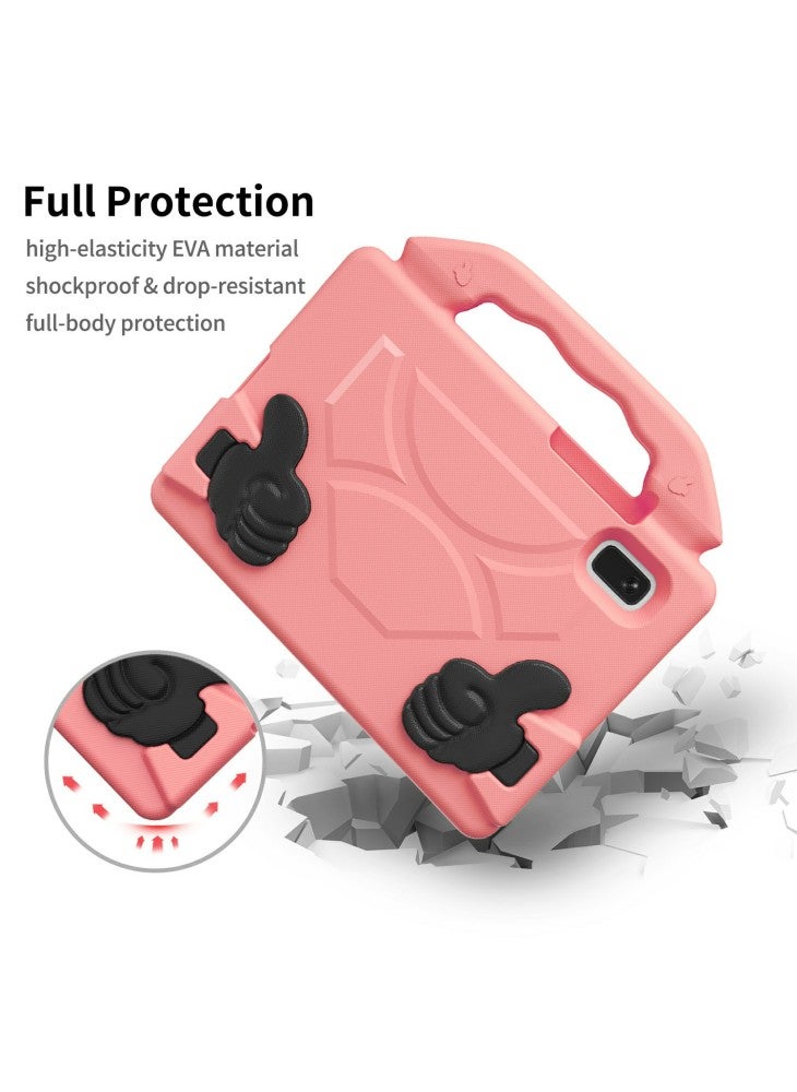 For Lenovo Tab M9 Case Ultra-Soft EVA Thumb Kickstand Tablet Cover - Deep Pink - Image 3