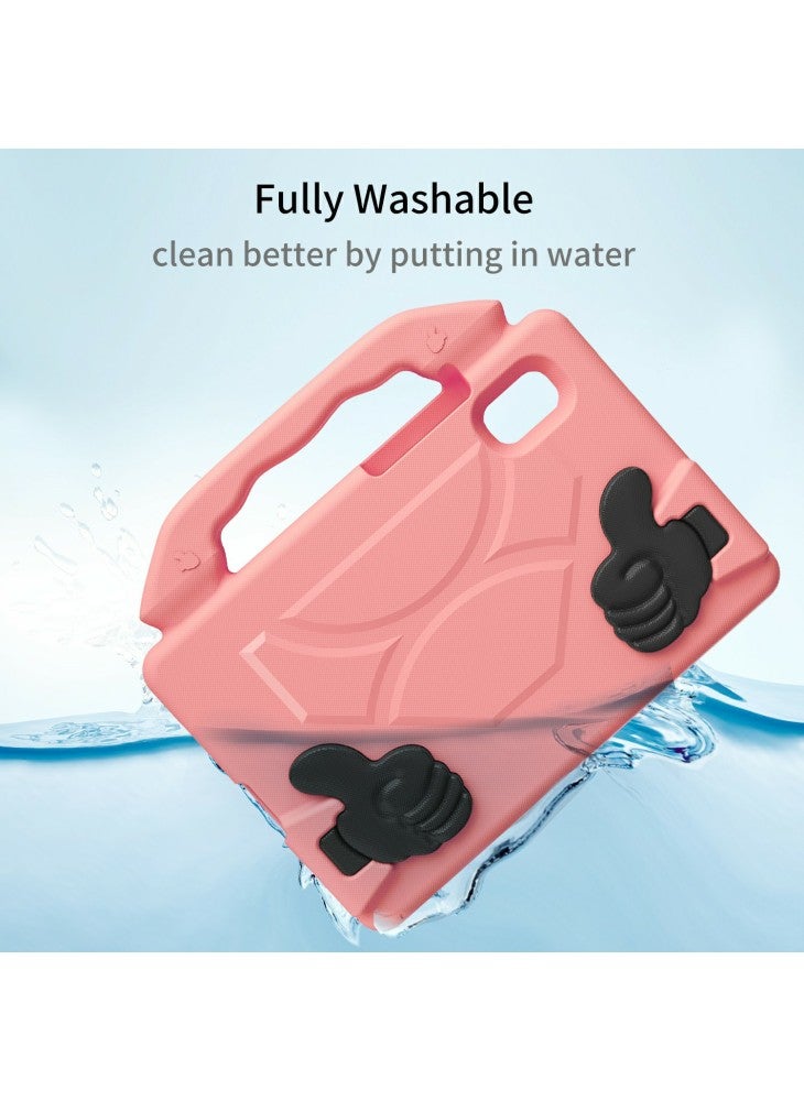 For Lenovo Tab M9 Case Ultra-Soft EVA Thumb Kickstand Tablet Cover - Deep Pink - Image 5