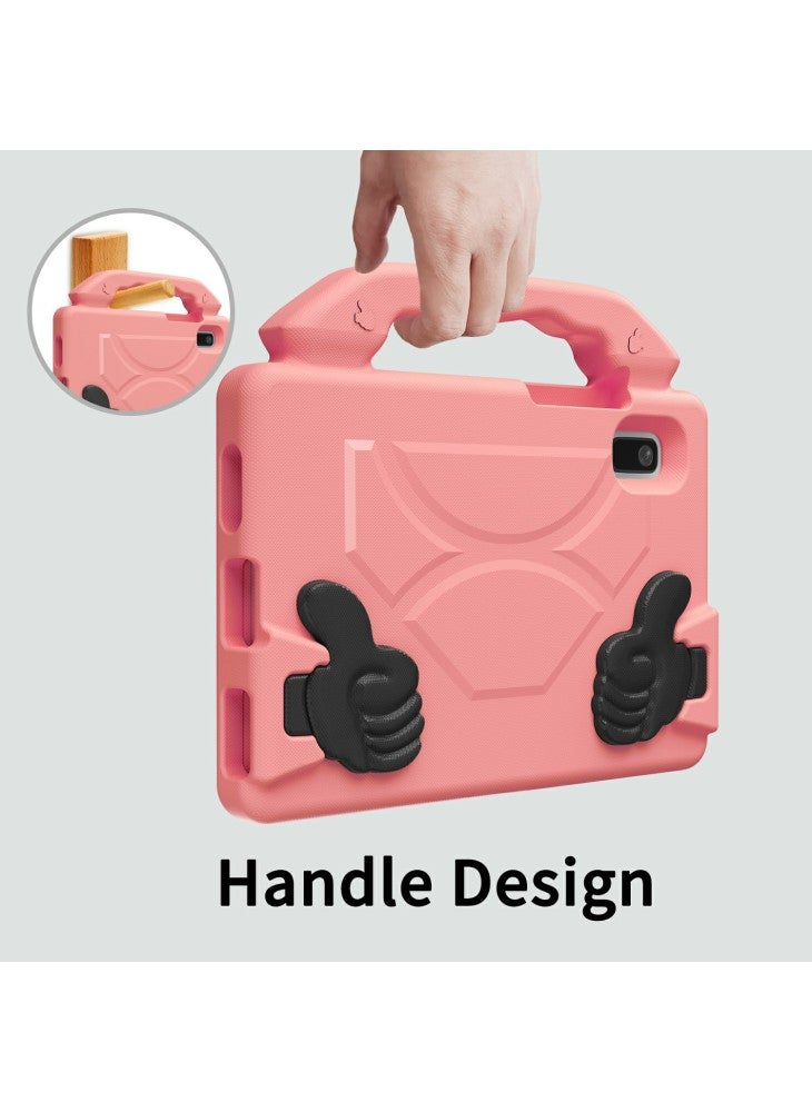 For Lenovo Tab M9 Case Ultra-Soft EVA Thumb Kickstand Tablet Cover - Deep Pink - Image 4