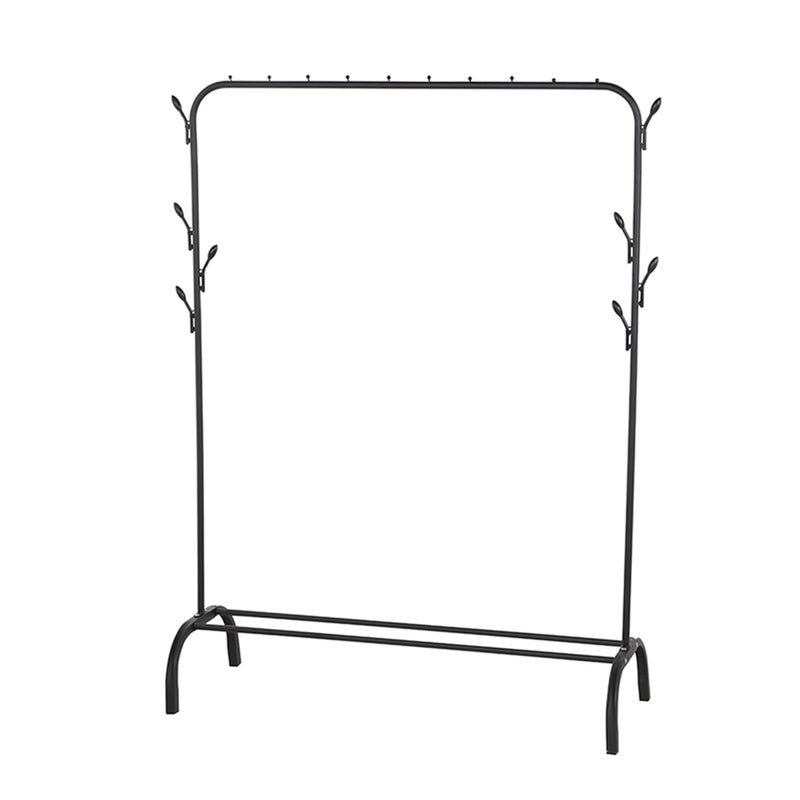 Kuber Industries Kuber Industries Cloth Hanger and Organiser for Coat Hat Handbag Umbrella Display Rack for Home Office Showroom Stainless SteelColorBlack TW603BK  - Image 2