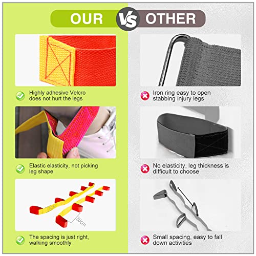Sonyabecca Cooperative Band Walker 5-Legged Race Band Set Game Teamwork Training for Children Adult - Image 3