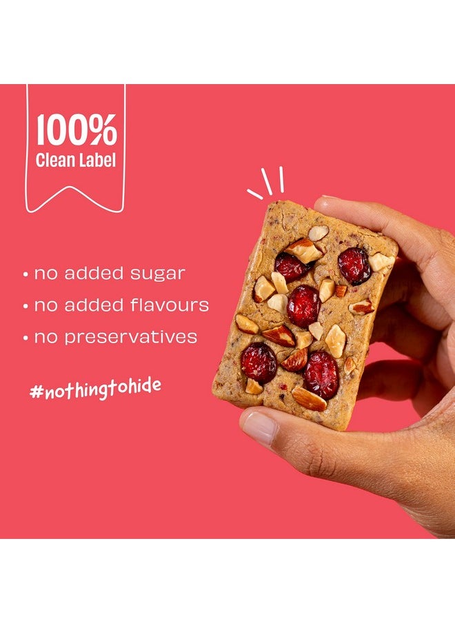 The Whole Truth - Protein Bars | Cranberry | Pack Of 6 X 52G Each | No Added Sugar | No Preservatives | No Artificial Sweeteners | No Gluten Or Soy | All Natural Ingredients - Image 1