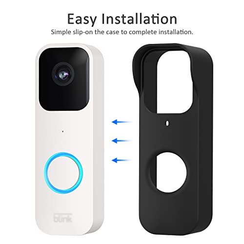 LEFXMOPHY Camera Cases Compatible with Blink Video Doorbell Cover Black Silicone Waterproof Protetive Skin - Image 4