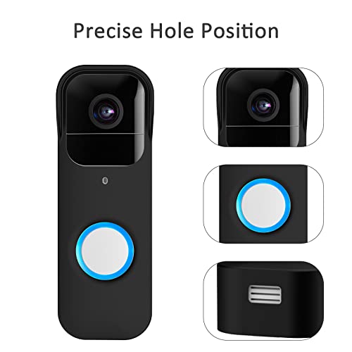 LEFXMOPHY Camera Cases Compatible with Blink Video Doorbell Cover Black Silicone Waterproof Protetive Skin - Image 2