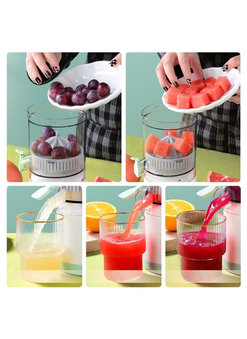 Citrus Juicer Machines Fruit Electric Orange Juicer Squeezer USB Rechargeable Easy Press Lemon Lime Orange Grapefruit Juice Squeezer Easy to Clean fruit juicer