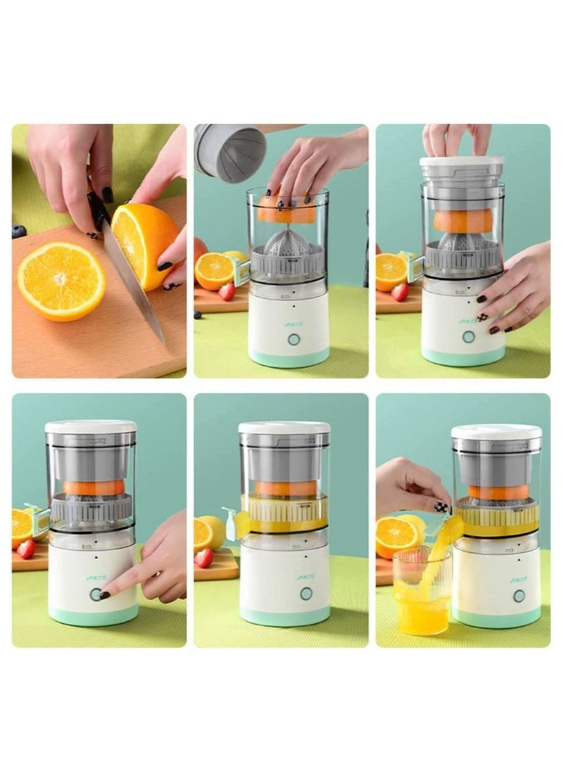 Citrus Juicer Machines Fruit Electric Orange Juicer Squeezer USB Rechargeable Easy Press Lemon Lime Orange Grapefruit Juice Squeezer Easy to Clean fruit juicer