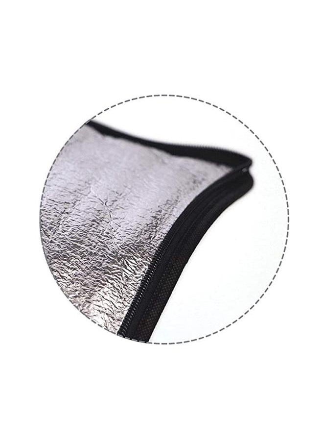 yongsheng Set of 2 Large Insulated Reusable Grocery Bags with Sturdy Zipper and Handles, Foldable Washable Heavy Duty Cooler Totes（It is a refrigerated bag that does not contain the contents inside）  - Image 3