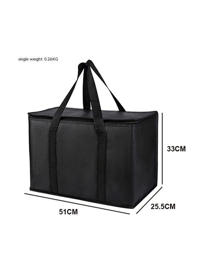yongsheng Set of 2 Large Insulated Reusable Grocery Bags with Sturdy Zipper and Handles, Foldable Washable Heavy Duty Cooler Totes（It is a refrigerated bag that does not contain the contents inside）  - Image 5