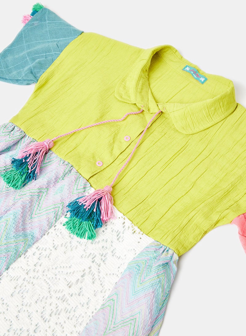 جودي ميني بلوزه نص كم هاند ميد - Image 3