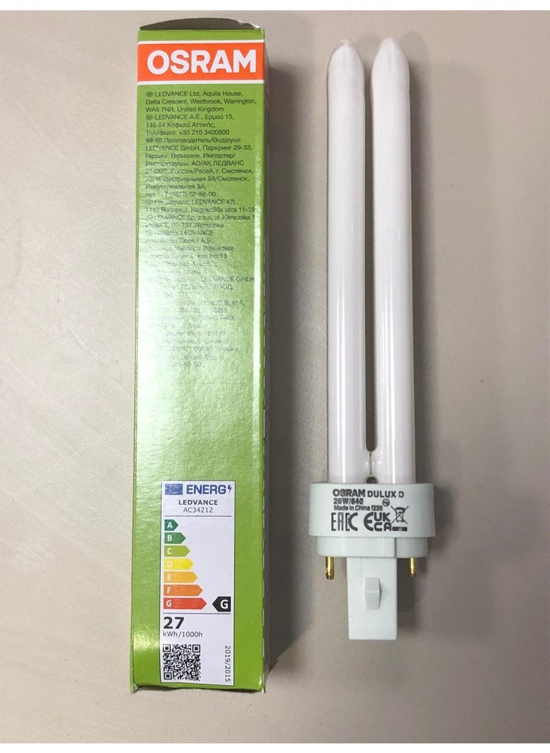 Osram 5 Pieces PLC Lamp 26W/840 2p 4000 Kelvin 1750 Lumen Daylight  - Image 2